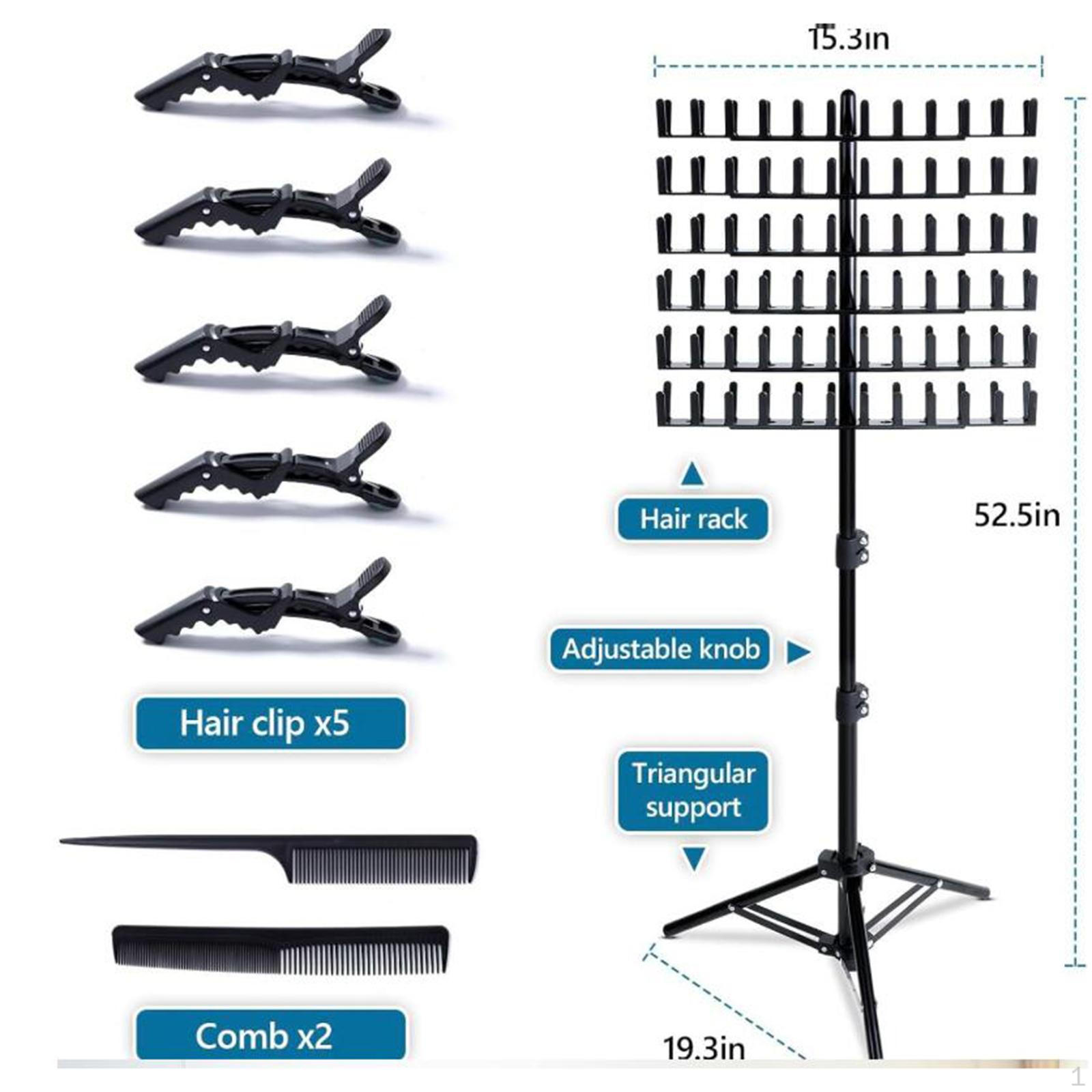 

Стійка для плетіння волосся для салону, дому, з піддоном, аксесуар, міцна, регульована