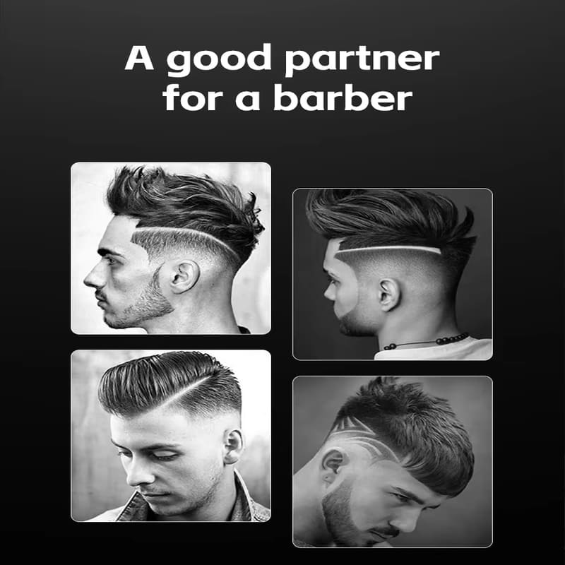VGR High-end  Portable Hair Clipper Gradient Metal Body Hair Trimmer High-speed LCD Digital Display Screen Long Battery Life Electric Hair Clipper