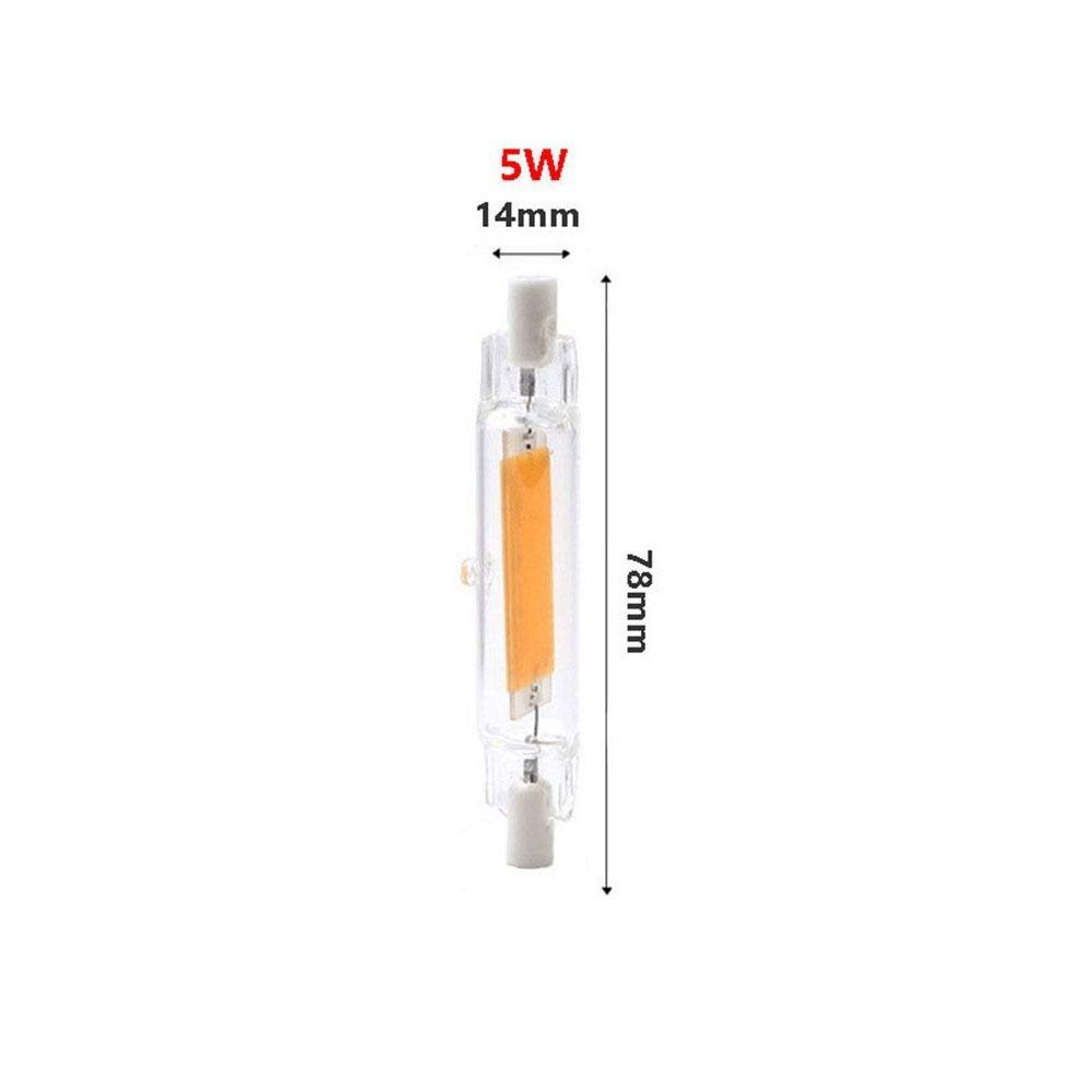 Dimmable R7S Lamp Tube Replace COB Tube Bulb Spotlight   Restaurant
