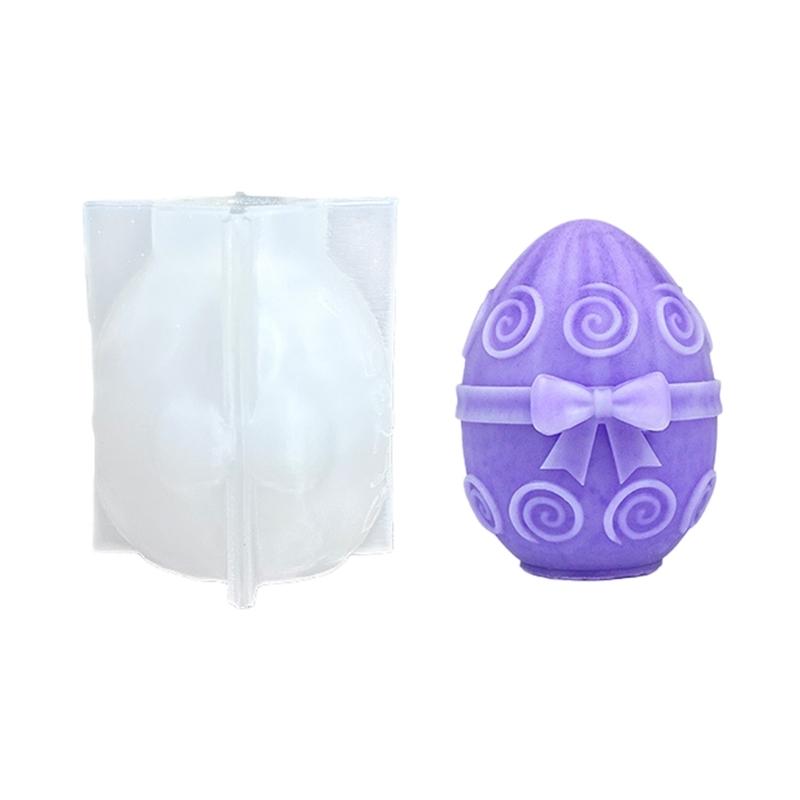 

Flower Eggs Shape Silicone Candle Molds Heat Resistant for Resin Casting Making Candle Soap Chocolate Easter Decoration