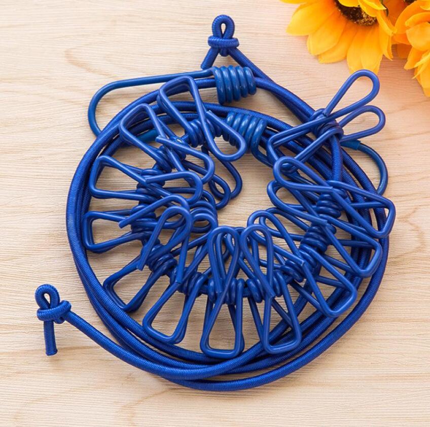 

Красная веревка для белья с зажимом. Товары для дома. Практичные и популярные товары. синий