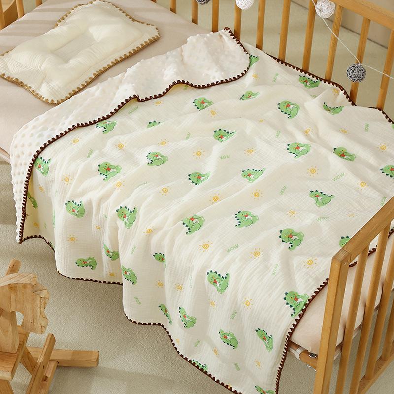 Newborn Four Seasons Cotton Gauze Blanket: Baby Towel, Air Conditioning Quilt, Nap Cover