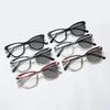 2026 New Fashionable Cat Eye Photochromic Women's Myopia Glasses Ultra Light Neutral High Quality Anti Blue Light Glasses