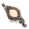 Carved Face 999 Copper Wire Wrapped Pendant, Handmade Gemstone Pendant Jewelry, Gifts For Wife Brand New Pendant