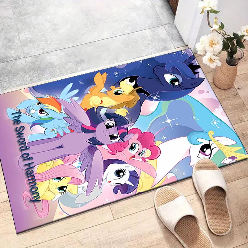 1pc My Little Pony3 Design Printed Area Rug Carpet for Bedroom Living Room Home Decor Rugs Mat Non Slip Mat Rug for Bedside