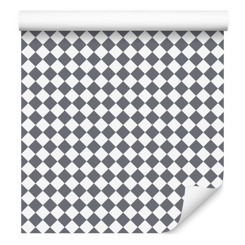 Geometric rhombus wallpaper gray and light gray 50x1000