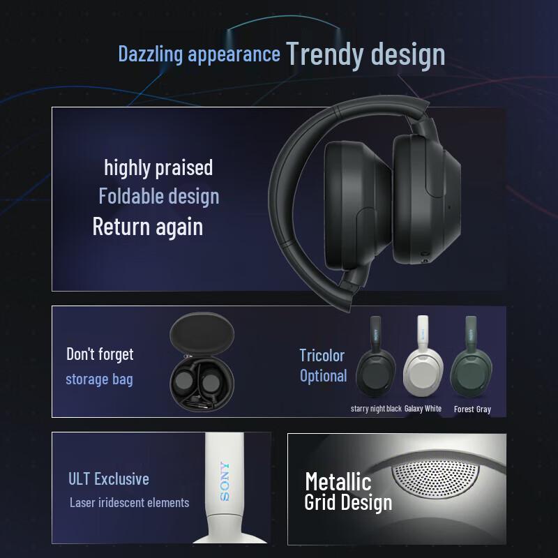 Sony ULT WEAR WH-ULT900N Noise-Cancelling Bluetooth Headphones