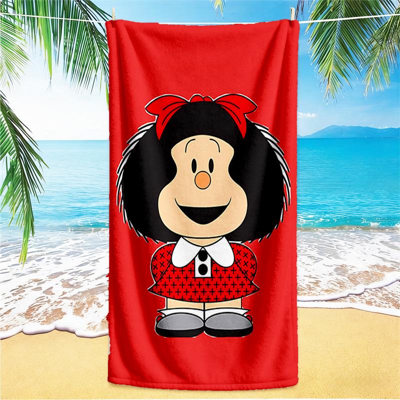 1pc Mafaldas Outfit beach towel,quick drying absorbent beach towel,outdoor sports swimming beach towel,Soft and comfortable Y73015