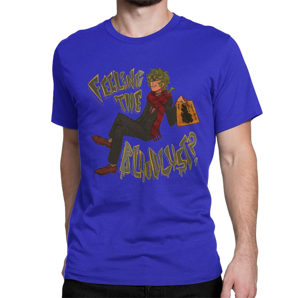 T-Shirt Midori Feeling The Bloodlust YTTD  Pure Cotton Tees Short Sleeve Your Turn To Die Anime Game T Shirt Clothes Printed