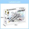 Simulated Fighter Jet Assembly Building Block Model Ornament Children Toy