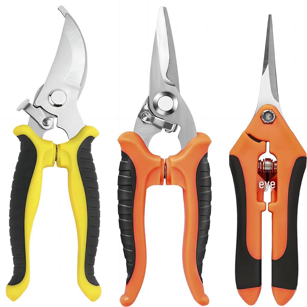 Customized Stainless Steel Pruning and Grapes Shear Set - Includes Garden Tools and Fruit Picking Scissors.