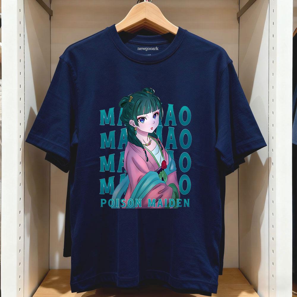 Maomao Maiden The Apothecary Diaries Tshirt Harajuku Anime Women Unisex Vintage Printed Tshirt Cotton Oneck Adult Tee