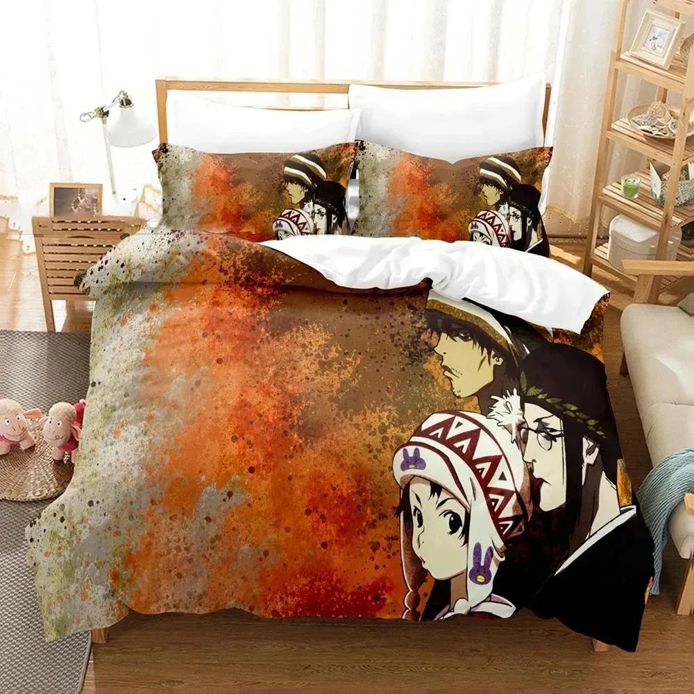 3D Printed Samurai Champloo Bedding Set Anime Duvet Cover Double Twin Full Queen King Adult Boys Bedclothes Quilt Cover