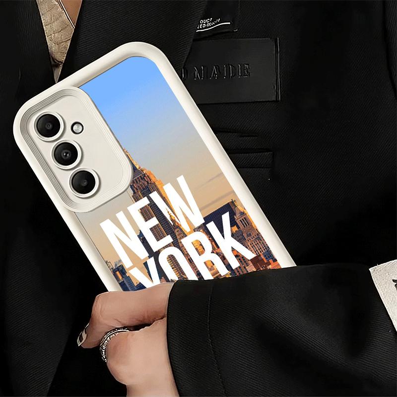 Phone Case for Samsung Galaxy S26 S25 Ultra S24 FE NYC New York City Shell S23 Plus S22 + S21 S20 5G Soft Silicone Funda