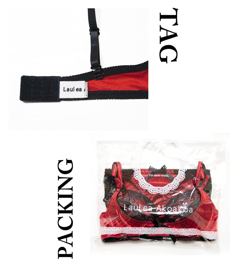 Laurea Core Core Red Bra and Panty Size Sexy Satin and Lace Stylish Floral Print Bra and Panty Set for Women In Their Bra and Panty Set Women's Set,