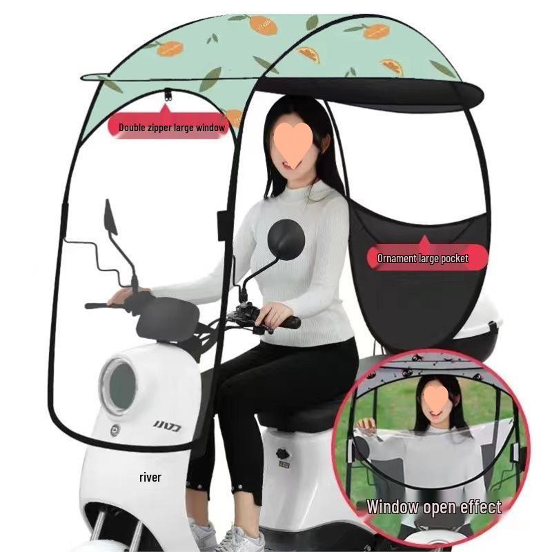 Detachable Electric Vehicle Sunshade: Thickened Canopy Awning for Battery Cars