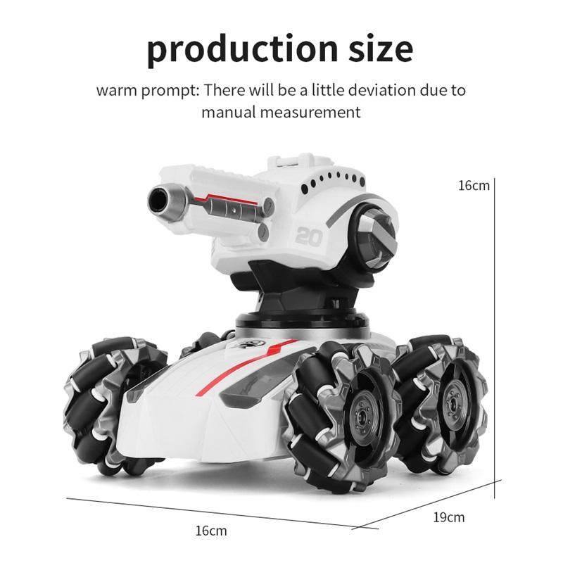 New 3in1 2.4G 4WD RC Tank Water Bomb Watch Gesture Sensing Off-road Drift Remote Control Tank With Music Light RC Car Kids Toys