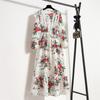 Spring Summer Women Maxi Dresses Casual Full Sleeve Floral Printed O-neck Woman Bohe Beach Party Long Dress