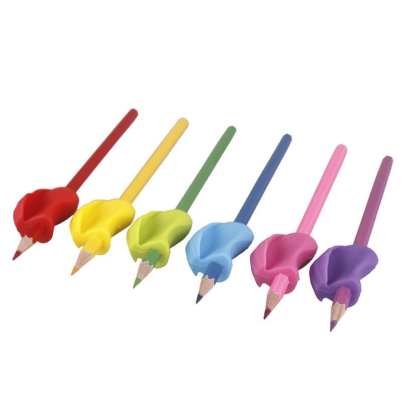 3pcs Children Writing Pencil Pen Holder Kids Learning Practise Silicone Pen Aid Grip Posture Correction Device For Students