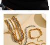 Trendy Embossed O-Chain Stainless Steel Bracelet - Simple, Fashionable Unisex Jewelry