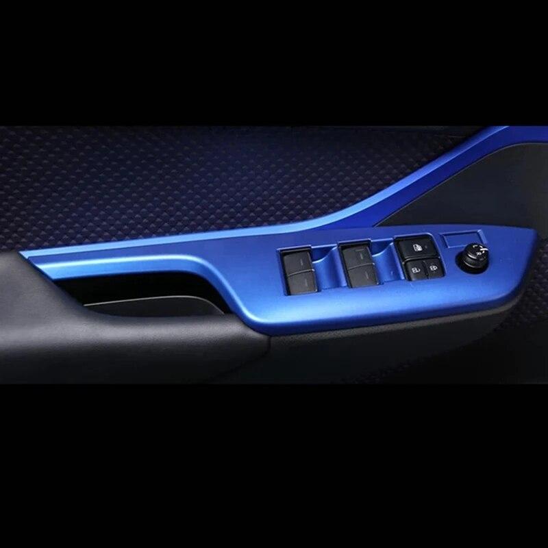 Car Window Switch Panel Cover Window Switch Panel Glass Lifting Control  For Toyota C-HR CHR 2016- Interior Accessories