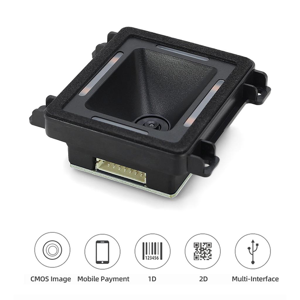 Embedded Barcode Scanner Self Induction 1D 2D QR Bar Code Reader Module Support USB Port Connection Auto Scanning for