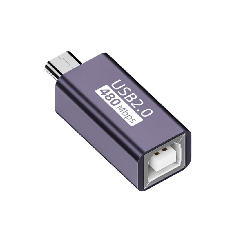 USB B Female Series Converters Adapters for Electronic Keyboards, Piano, Drum, Printers,Scanner Support Data Transmission