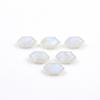 Lotto di Cabochon Esagonali di Pietra di Luna Arcobaleno Naturale | Cabochon di Pietra di Luna Arcobaleno per la Realizzazione di Gioielli 8x15mm