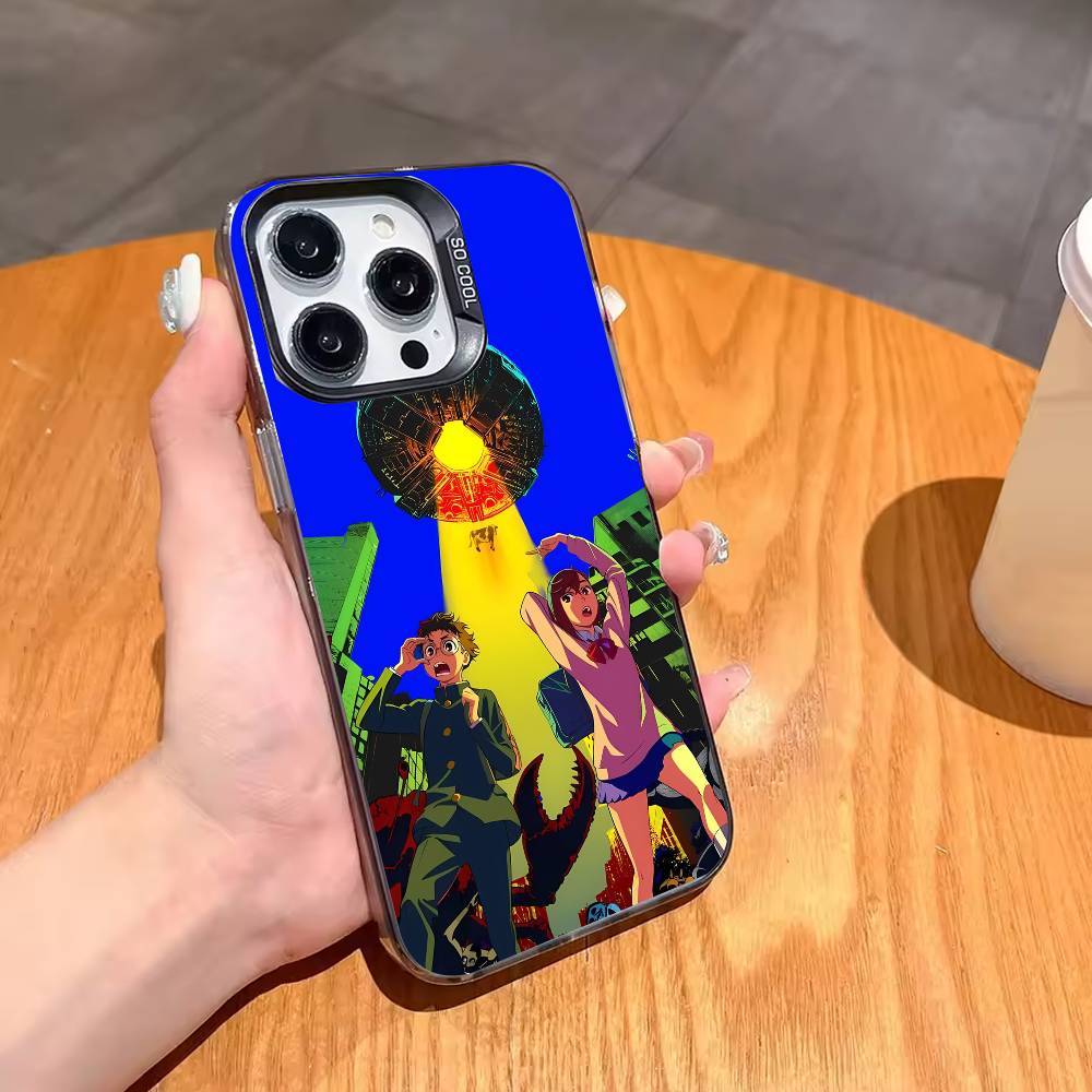 D-Dandadan Anime Phone Case For iPhone17,16,15,14,13,12,11,Pro,MAX White Matte Shockproof Cover iPhone14