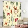 2pcs,Curtains Christmas Cozy Winter Holiday Watercolor Modern Modern Curtain Versatile Polyester Curtains Decorations Outdoor