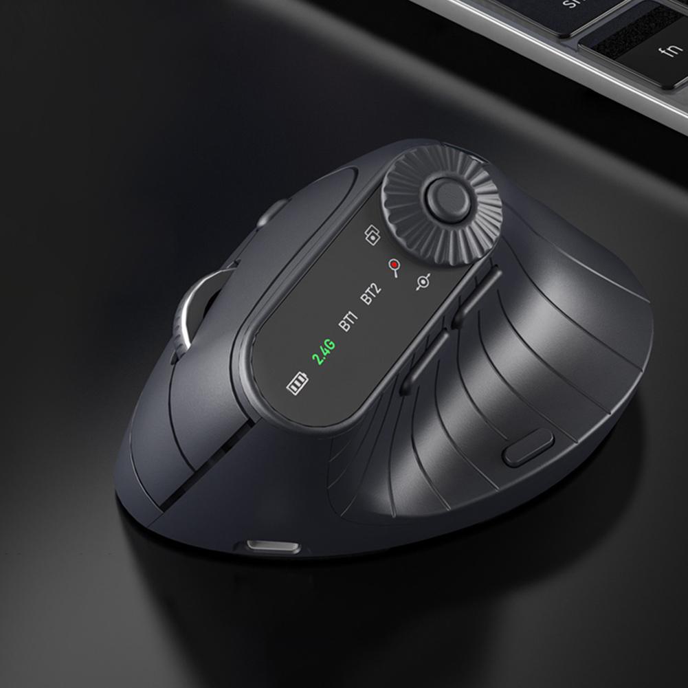 Laptops Computer PC Mice Rechargeable Bluetooth-Compatible +2.4GHz 1000/1200/1600/2400 DPI for Laptop Laptop PC MacBook Windows