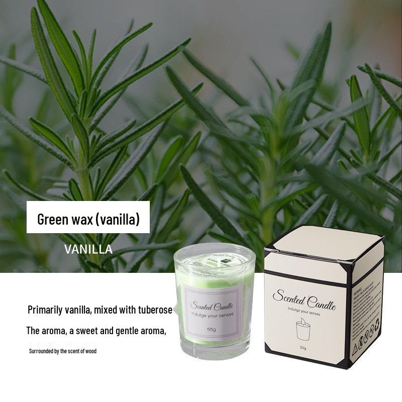 Cross-Border Aroma Candle: Long-lasting Soy Wax In Glass Cup for Home and Hotel Use