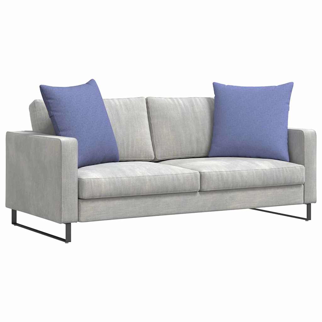 Sofa Cushions 2 Pcs Denim Blue 60 X 60 Cm Fabric