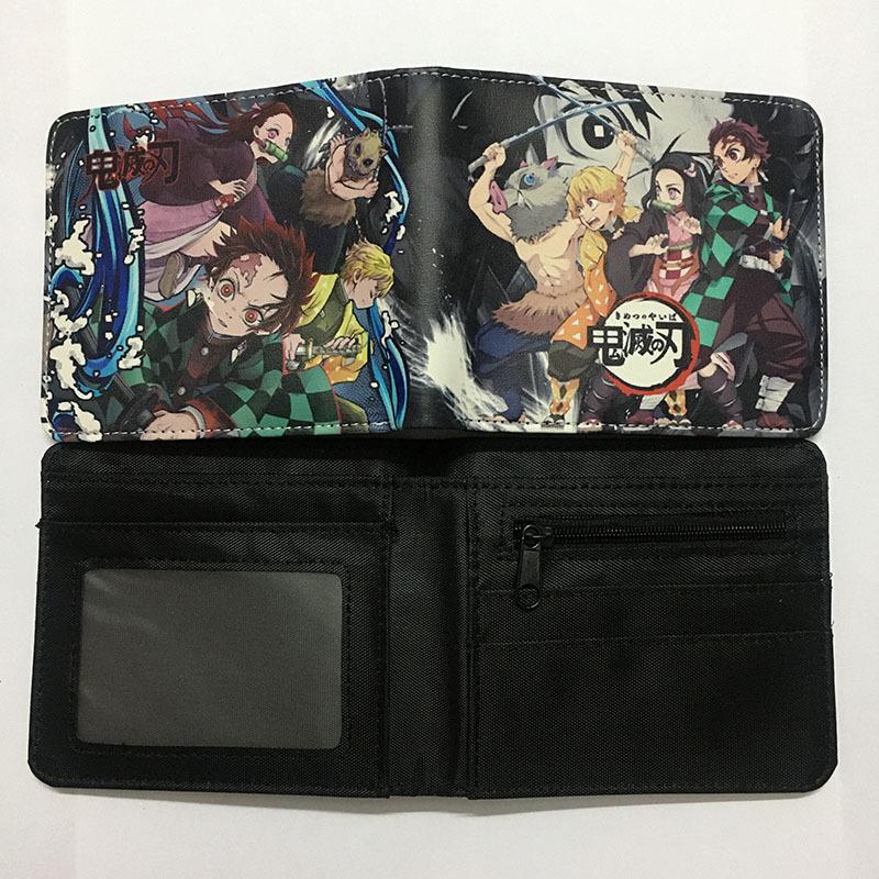 Japan cartoon comics Demon Slayer Short Wallet Cartoon Print Student Coin Purse 0022