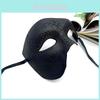 Classic Halloween Costume Mask With Half Face Design For Adults Cosplay Party