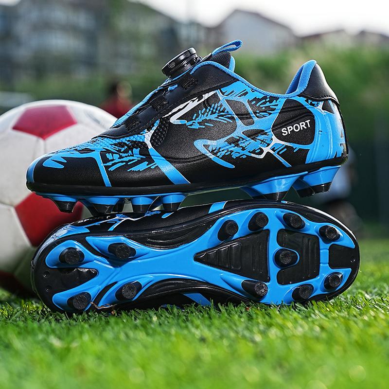 

2025 New Men Football Shoes Comfortable Sneaker Grass Training TF/FG Ultralight Society Long Spikes Soccer Shoes Studded Footbal 37