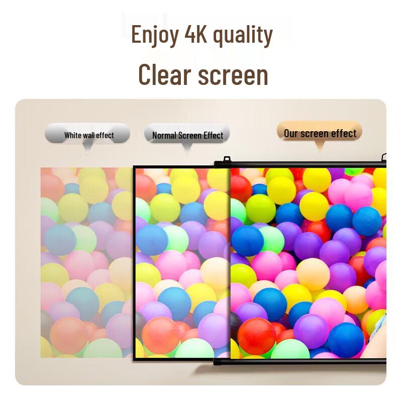 Deli Portable Projector Screen with Stand