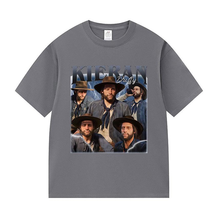 

Limited Kieran Duffy Graphic T Shirt Mens Fashion Gothic Short Sleeve Man women Vintage Cotton Tshirt Streetwear Summer 4XL