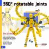 T13 Action Figure 3D Printed Multi-Jointed Movable Titan 13 Lucky Dummy Nova Robot Action Figure Desktop Assembly Completed Gift