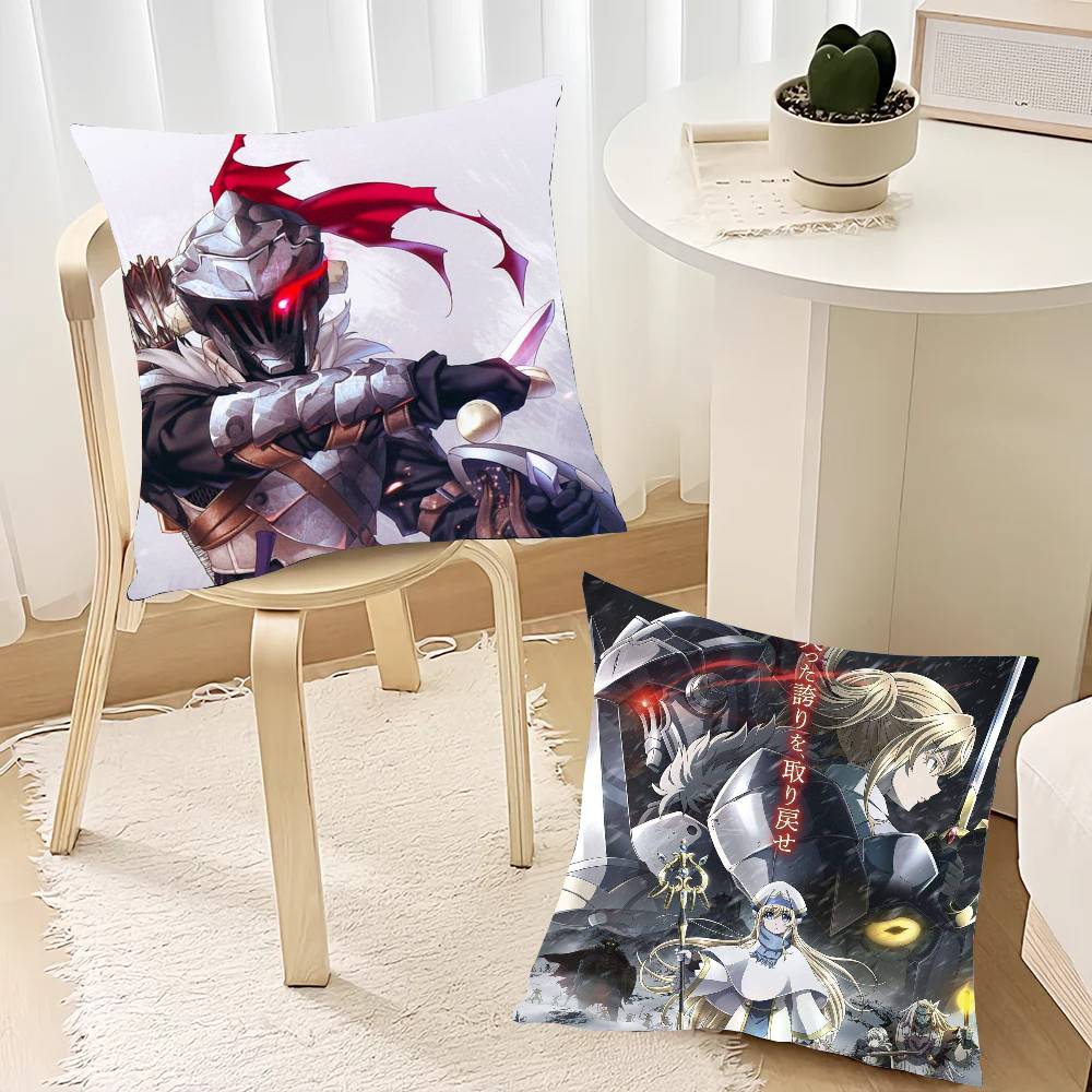 Anime G-Goblin Slayer Pillow Case Home Decor Throw For Sofa Bed Car Room Decor Gift Idea