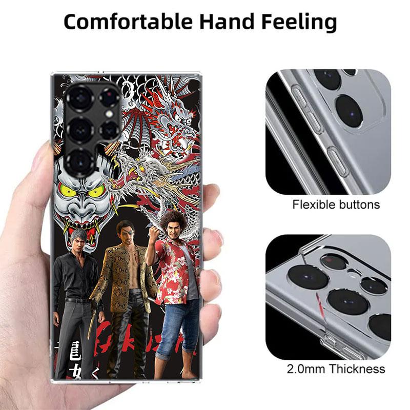 Yakuza 0 Game Cases Phone Case for Samsung Galaxy S26 Ultra S25 Edge S24 S23 FE S21 Plus S20 S22 S10 Cover TPU Capa Shell Shockp