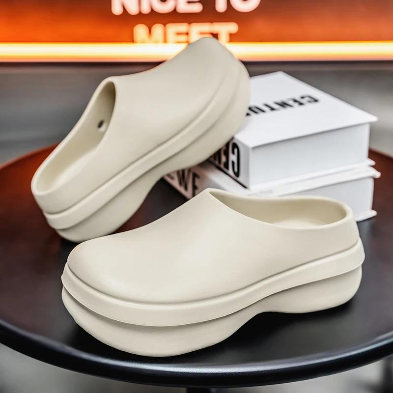 Fashion 2025 Men Women Chef Shoes Non-slip Waterproof Oil-proof Shoes Comfortable Workers Slippers Outdoor Fishing Shoes EVA
