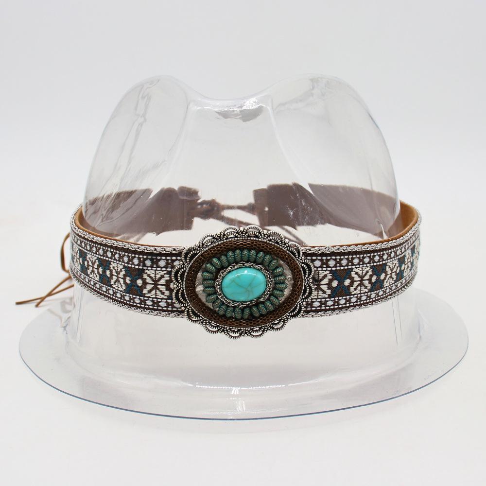 

Непосредственно для соломенных шляп, маленькие пряжки для ремней, украшенные европейскими и американскими литературными и ретро-творческими цилиндрами, специальные ремни для колец для шляп M Adult Average Size (56-58cm)