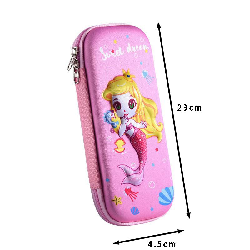 Kawaii Cartoon 3D EVA Unicorn Stereoscopic Pencil Case Large Capacity Desktop Stationery Storage Pen Box Student School Supplies