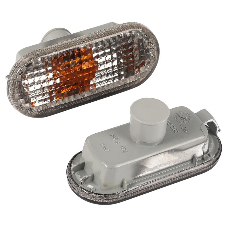 2 Pcs Car Side Marker Turn Signal Light Lens Repeater for VW Golf 4 MK4 1998 - 2006 Caddy 1996-2015 Transporter T5 2003-2015