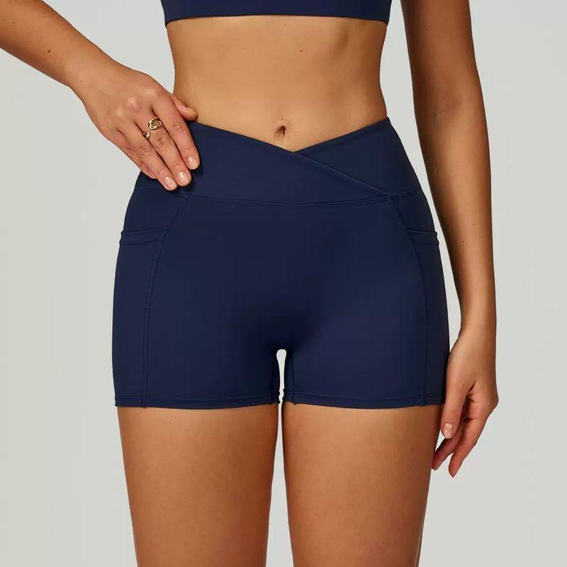 European and American Oiob Yoga Clothes Set Cross Sling Quick-Drying Bra Underwear Summer High Waist Buttock Lifting Sports Short Shorts