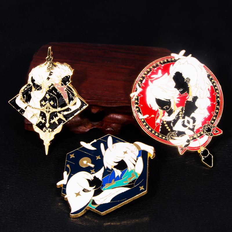 Spiel Himmel:Children of Light Kollektion Metall Emaille Abzeichen Knopf Anstecknadel Anstecker Rucksack Pin Zubehör