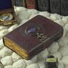 Embossed Leather Book of Shadows: Lapis Lazuli Grimoire Journal