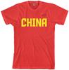 Threadrock Men's China National Team T Shirt Chinese Flag