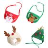 Dog and Cat Christmas Hat Scarf Bibs Christmas Costume Pet Supplies for Christmas and Birthday Party Wear